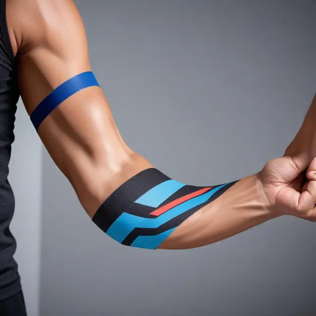 Bandagem Elástica Kinesio Tape Adesiva para Recuperação Muscular